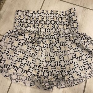 FP Movement by Free People Geometric Black and Cream Athletic Shorts